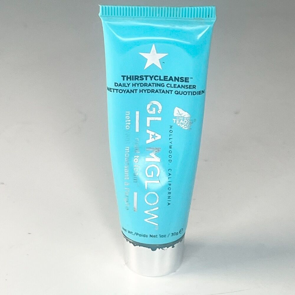 GlamGlow ThirstyCleanse Daily Hydrating Cleanse Face Wash Travel 1 oz 30ml New